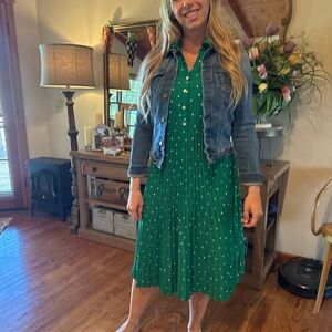 Green Polka Dot Dress